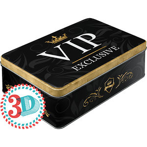 SÄILYTYSPURKKI FLAT 3D VIP EXCLUSIVE