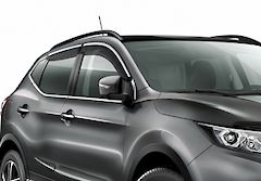 ВЕТРОВИКИ СТЕКОЛ ДВЕРЕЙ, ЗАД+ПЕРЕД NISSAN QASHQAI J11