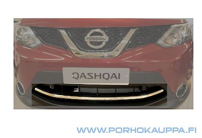 НАКЛАДКА ЦЕНТРА ВОЗДУХОВОДОВ ПЕРЕДНЕГО БАМПЕРА, ХРОМ NISSAN QASHQAI  J11